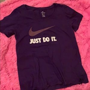 purple nike tee